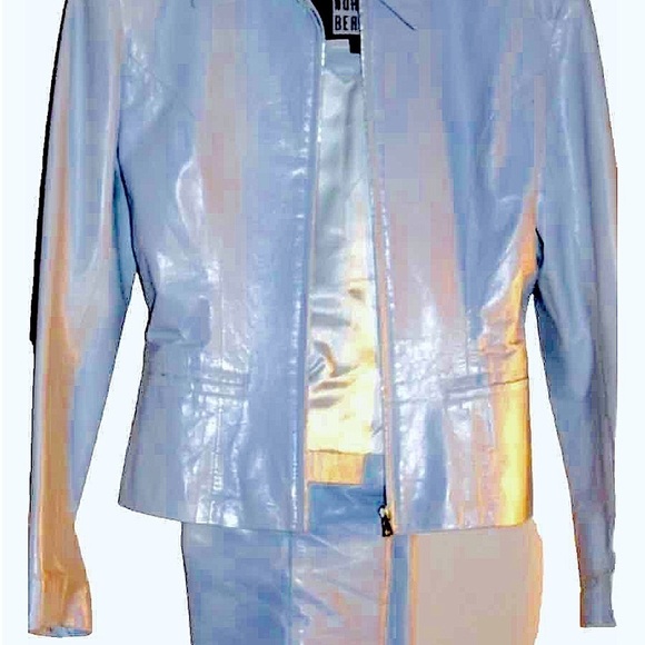 North Beach Leather Jacket Pant Suit Michael Hoban lknew 8 - Picture 7 of 12